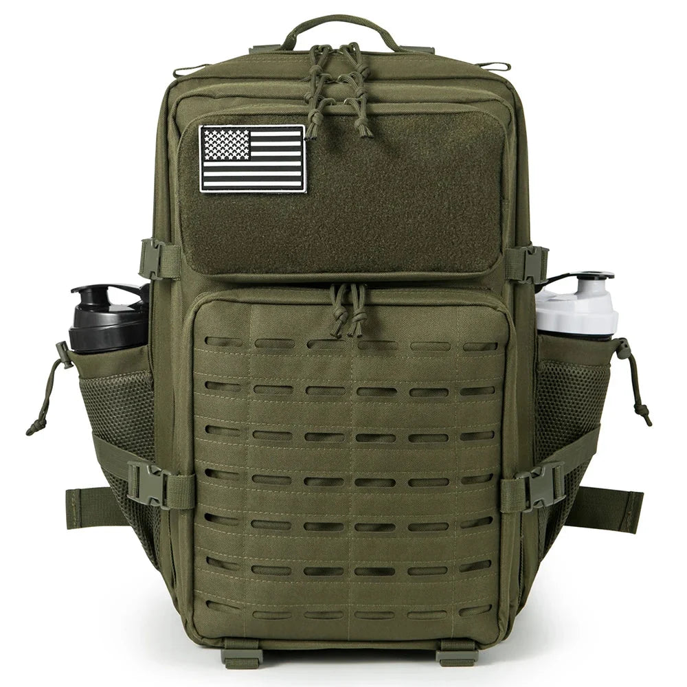 45L Tactical Backpack survival Bag Hunting MOLLE Backpack GYM For Men EDC Outdoor Hiking Rucksack Witch Bottle Holder