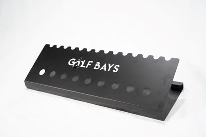 GolfBays Club Display Rack, Holds 14 Clubs & 9 Golf Balls , Indoor Golf Storage
