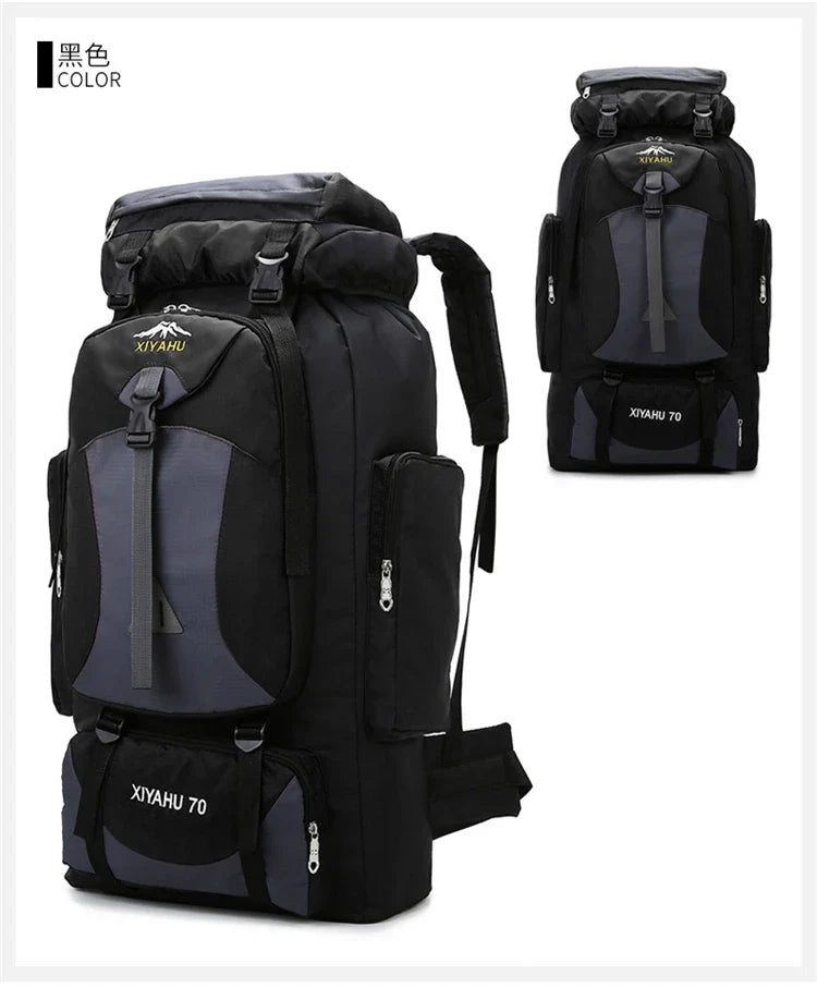 64L Waterproof Mountaineering Backpack – Large Capacity, Built for Adventure