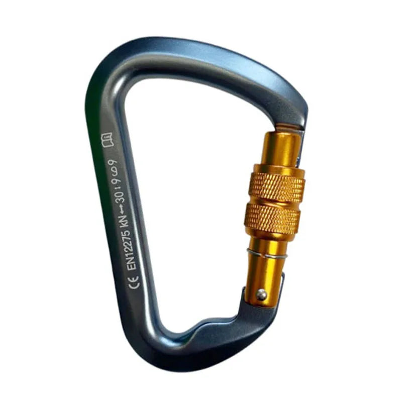 30kN High-Strength Aluminum Carabiner for Rock Climbing