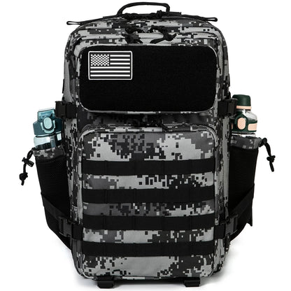 45L Tactical Backpack survival Bag Hunting MOLLE Backpack GYM For Men EDC Outdoor Hiking Rucksack Witch Bottle Holder