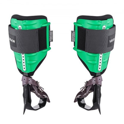 Tree Climbing Spikes Set, Height-Adjustable Tree Climbing Gear with Straps & Spike Protectors, 350 lbs Load Capacity, Heavy Duty Steel Climb Spurs Arborist Equipment for Fruit Picking Hunting