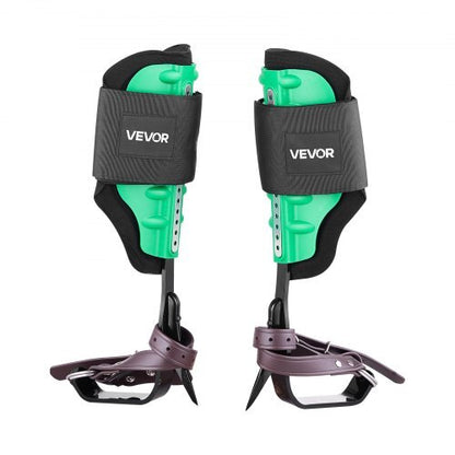Tree Climbing Spikes Set, Height-Adjustable Tree Climbing Gear with Straps & Spike Protectors, 350 lbs Load Capacity, Heavy Duty Steel Climb Spurs Arborist Equipment for Fruit Picking Hunting